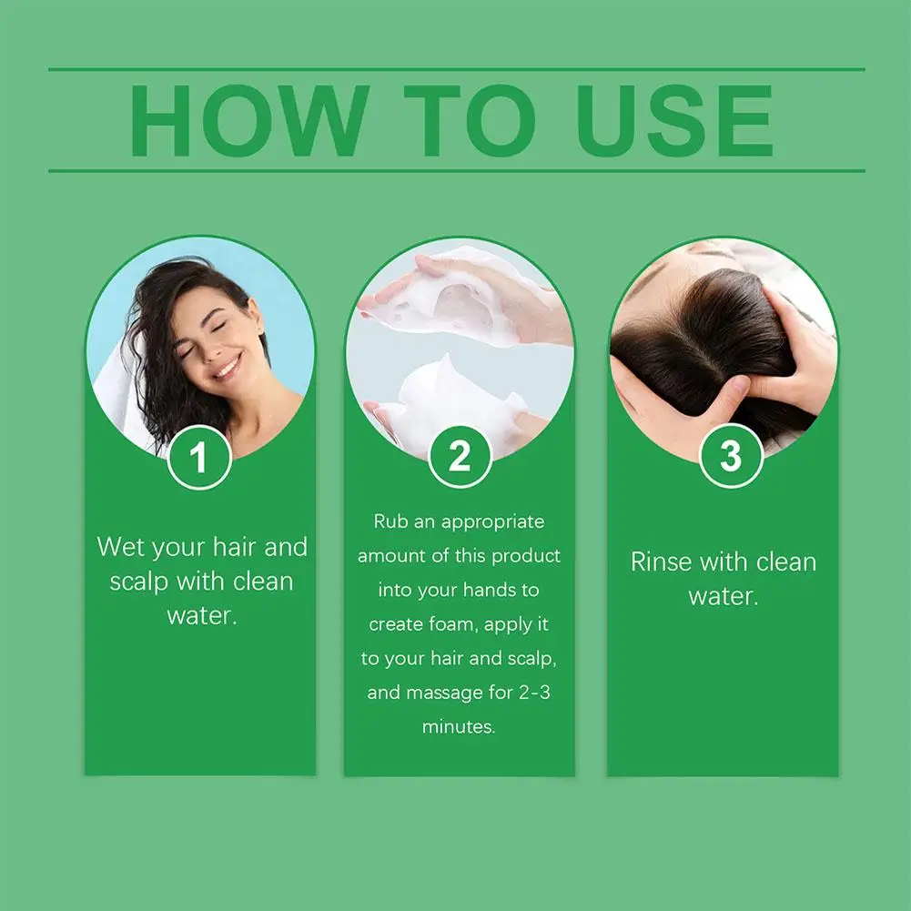 Natural Rosemary Hair Shampoo 100ML Reduce Hair Loss Clean Dandruff Nourish Moisturize Scalp Hair Care Product thumbnail 5