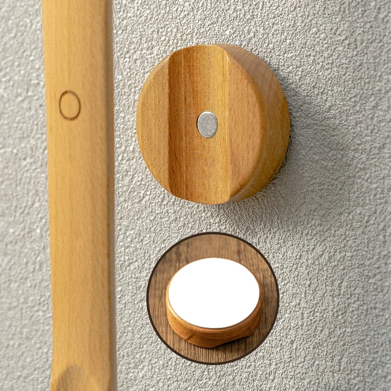 3 Colors Optional 75cm Extended Beech Wood Shoe Horn Magnetic Wall Storage Long Handle, No-Bend Home Shoe Puller for All Seasons thumbnail 3