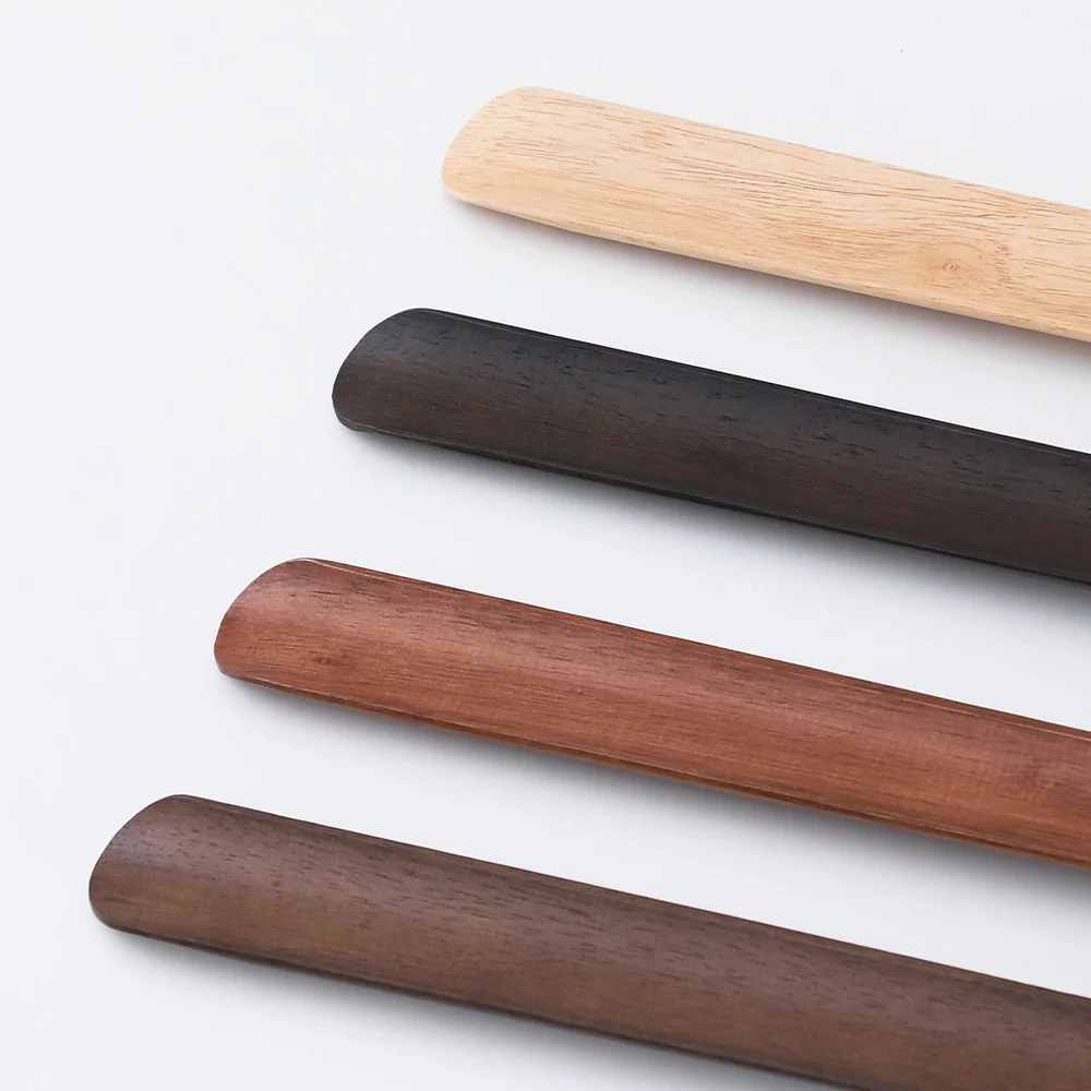 Premium Beech Wood 55cm Long Handle Shoe Horn - Magnetic Base No-Bend Shoe Helper for Elderly, Pregnant Women & Lazy Adults thumbnail 3