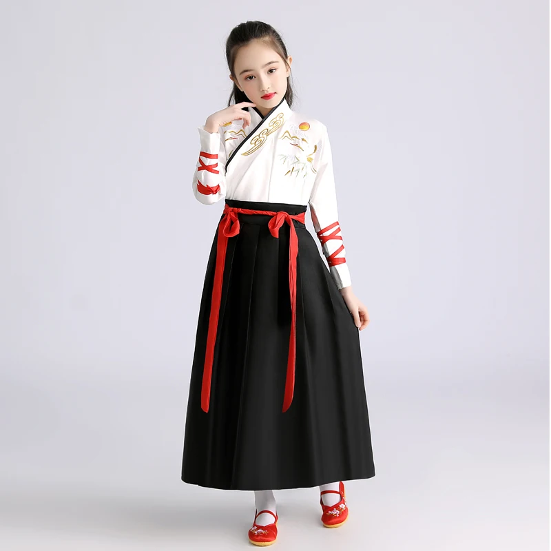 Kung Fu Performance Kids Clothes Children Clothing Ethnic Style Boy Girl Hanfu Dress Chinese Traditional Cosplay Costumes Stage thumbnail 4