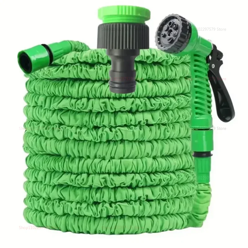 Retractable Magic Hose with High-Pressure Water Gun for Car Washing Garden Watering Household Cleaning Durable Garden Hose Tool thumbnail 2