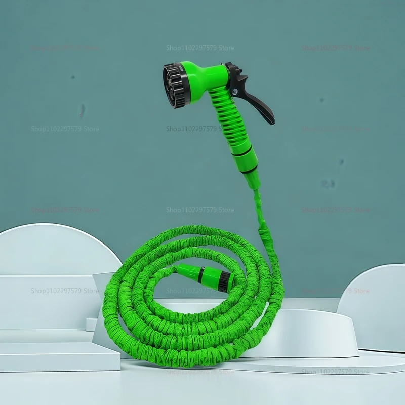 Retractable Magic Hose with High-Pressure Water Gun for Car Washing Garden Watering Household Cleaning Durable Garden Hose Tool thumbnail 4