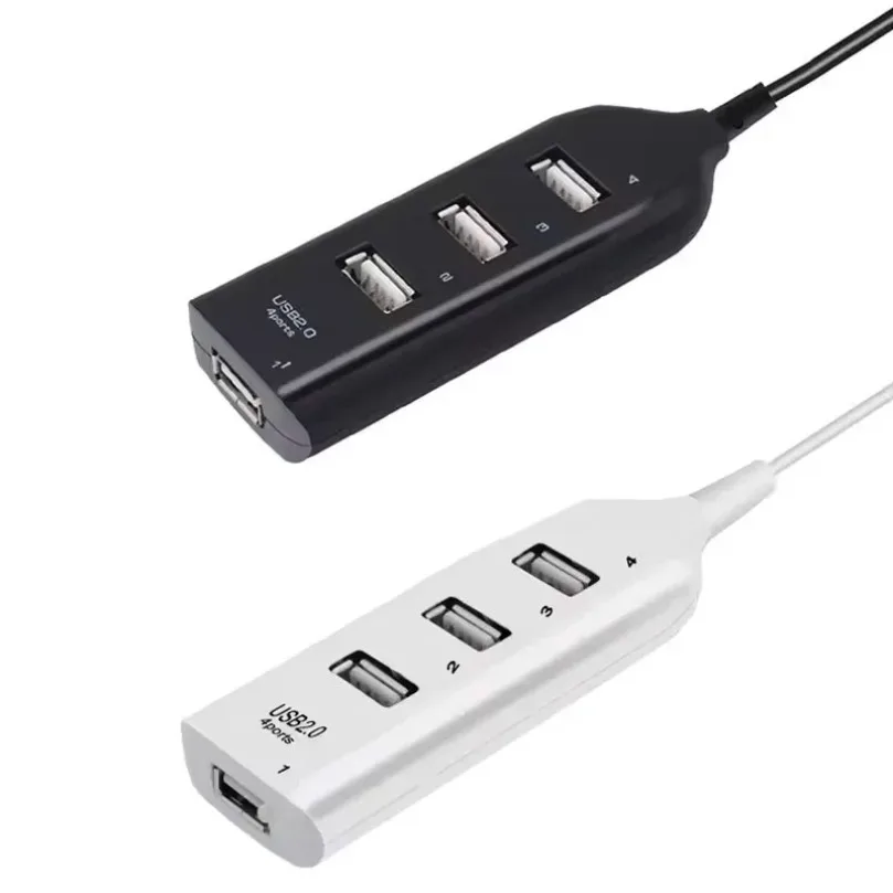 2025 High Speed USB Hub 4 Port USB 2.0 with Cable Mini USB Splitter Hub Use Power Adapter Multiple Socket For PC Laptop Notebook thumbnail 6
