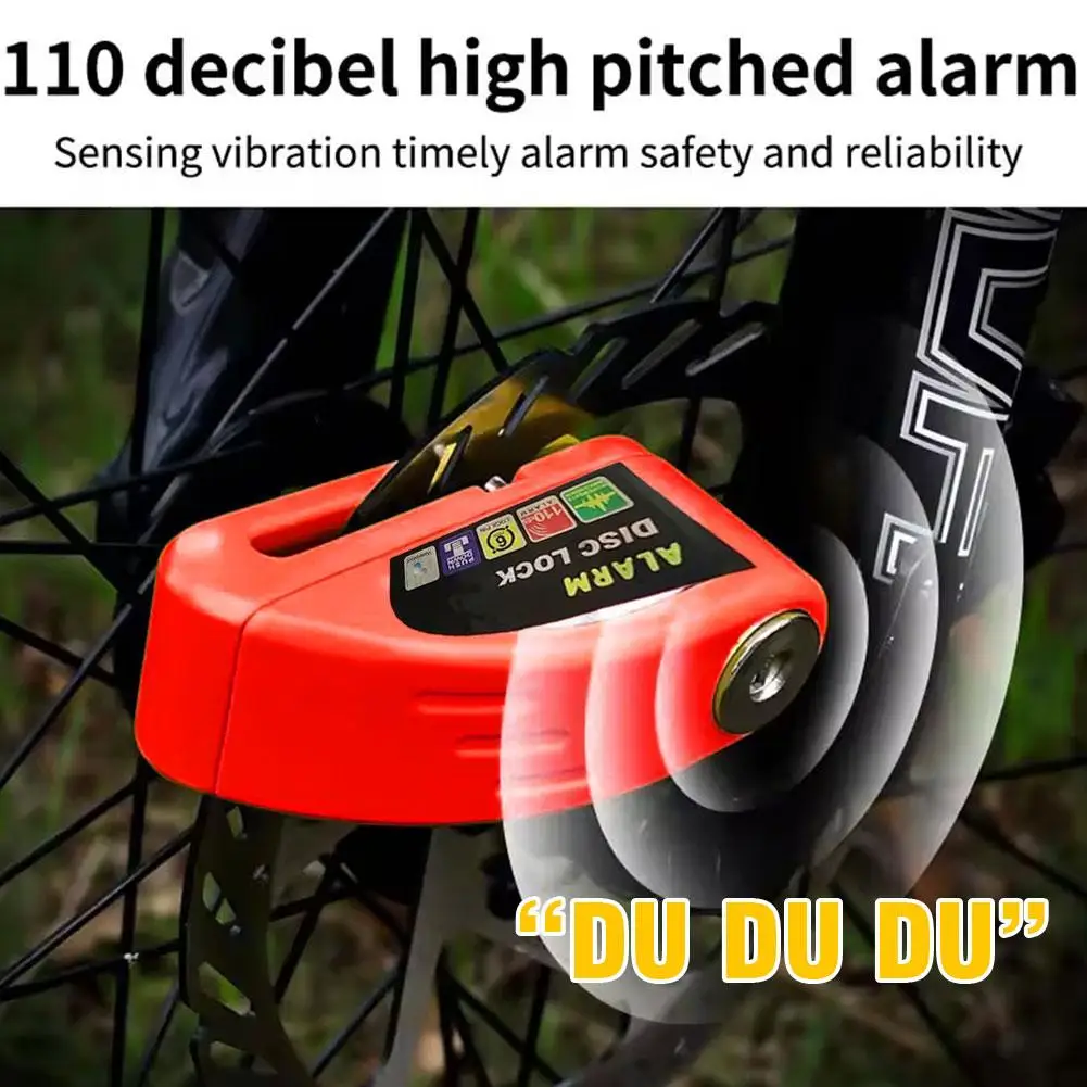 Motorcycle Anti-theft Lock Police Disc Brake Lock Safety Motorcycle Wheel Disc Padlock Waterproof Bicycle Anti-theft thumbnail 2