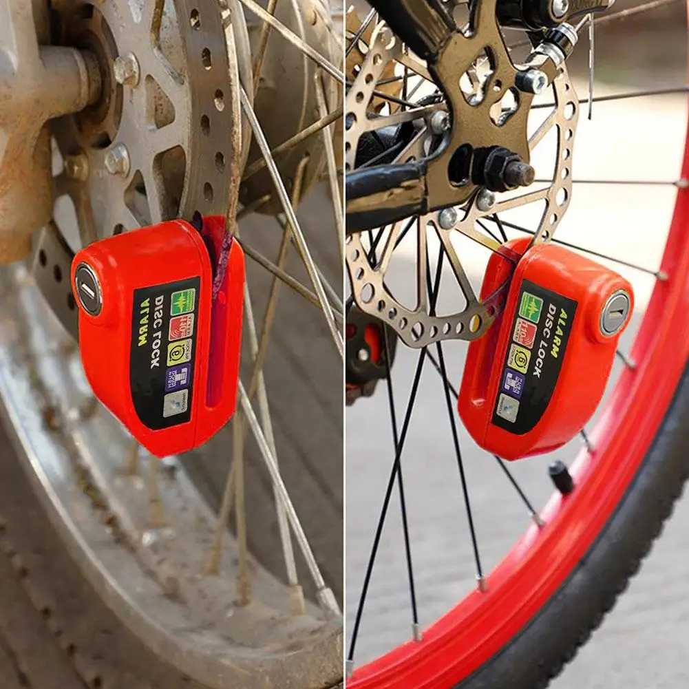 Motorcycle Anti-theft Lock Police Disc Brake Lock Safety Motorcycle Wheel Disc Padlock Waterproof Bicycle Anti-theft thumbnail 4