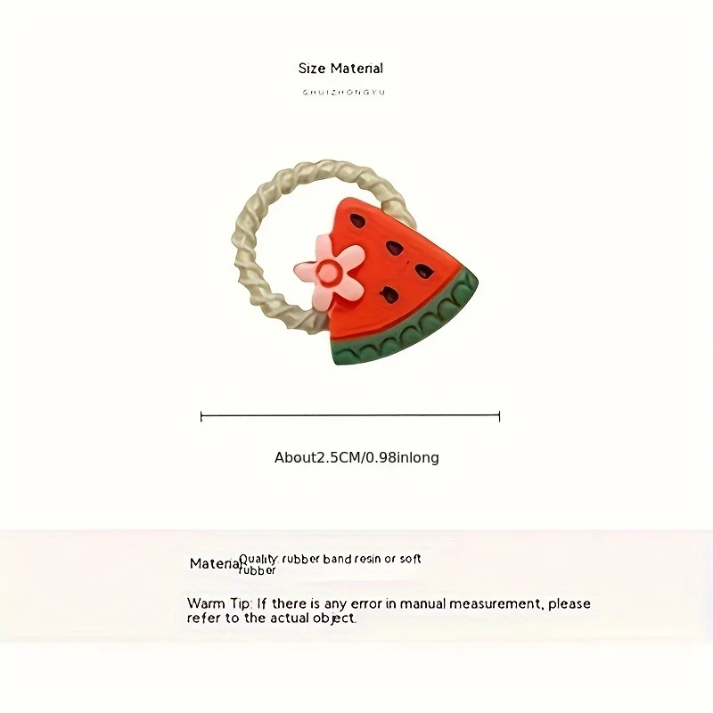 30 pieces of mixed-pack animal-themed small elastic bands, a set of festive hair accessories for elegant girls. thumbnail 5