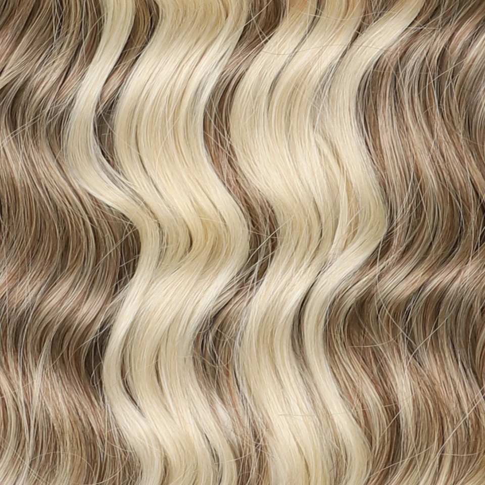 FREEDOM Synthetic Curly Braiding Hair Extensions 24 inch/60 cm Long Deep Wavy Twist Crochet Braids Hair Ombre Brown Rainbow Hair thumbnail 5