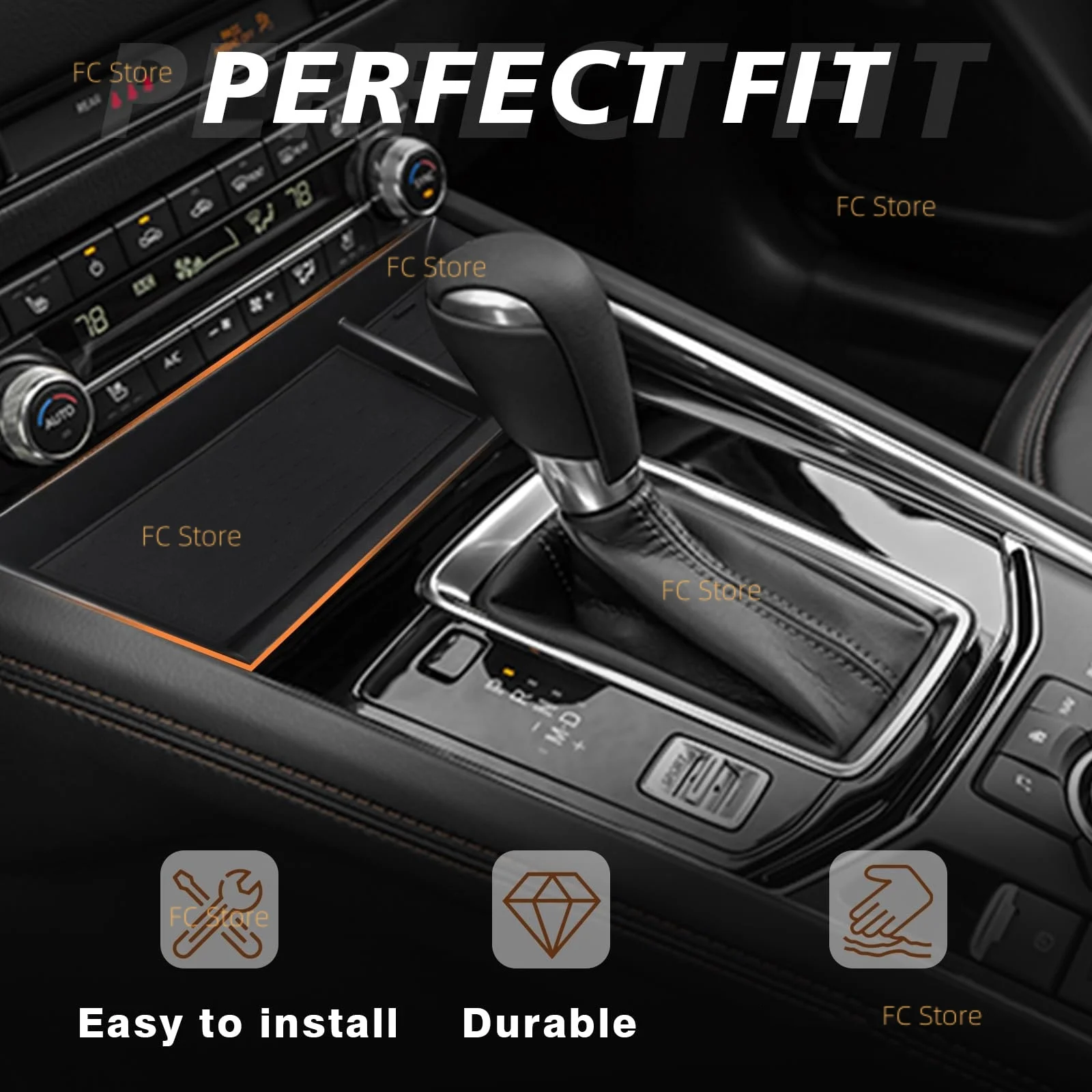 For Mazda For CX5 For CX-5 2022-2025 Center Console Front Organizer Tray Storage Coin Holder Gear Shifter Front Storage Inserts thumbnail 2