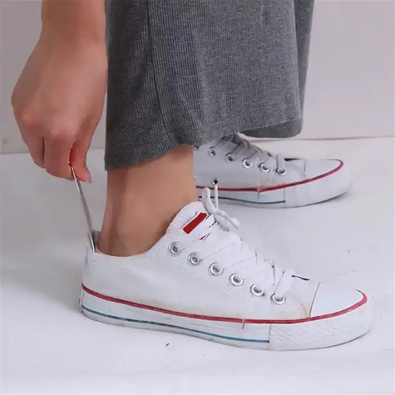 1pc stainless steel metal shoehorn, portable shoehorn, shoe wearing aid, essential for home travel thumbnail 5
