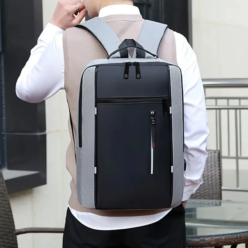 Fashion Business Laptop Backpack Large Capacity Shockproof Computer Bag Casual Office Travel Shoulder Bag for Work thumbnail 5