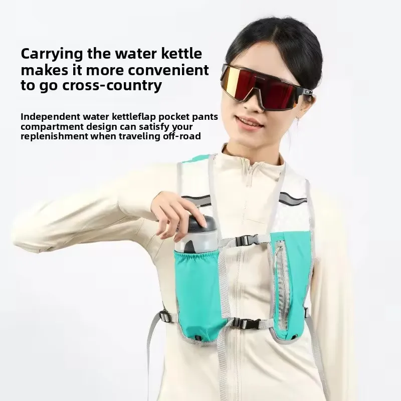 Factory sales Running Hydration Vest Backpack for Hiking Cycling Marathon Lightweight Water Chest Pack With Phone Storage Pocket thumbnail 4