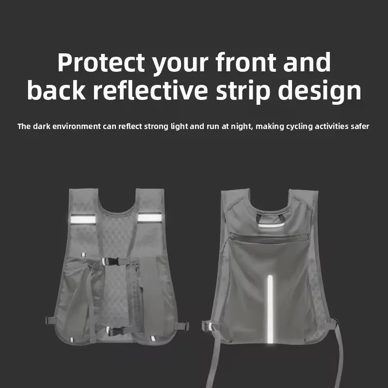 Factory sales Running Hydration Vest Backpack for Hiking Cycling Marathon Lightweight Water Chest Pack With Phone Storage Pocket thumbnail 6