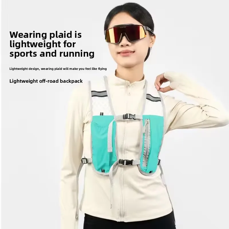 Factory sales Running Hydration Vest Backpack for Hiking Cycling Marathon Lightweight Water Chest Pack With Phone Storage Pocket thumbnail 3