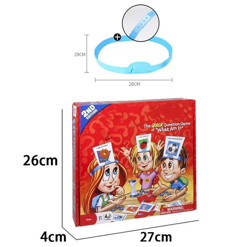 Kids Funny Cards Board Games Toys Guess Who I Am Game Family Party Parent-Child Interactive Educational Board Gifts thumbnail 6