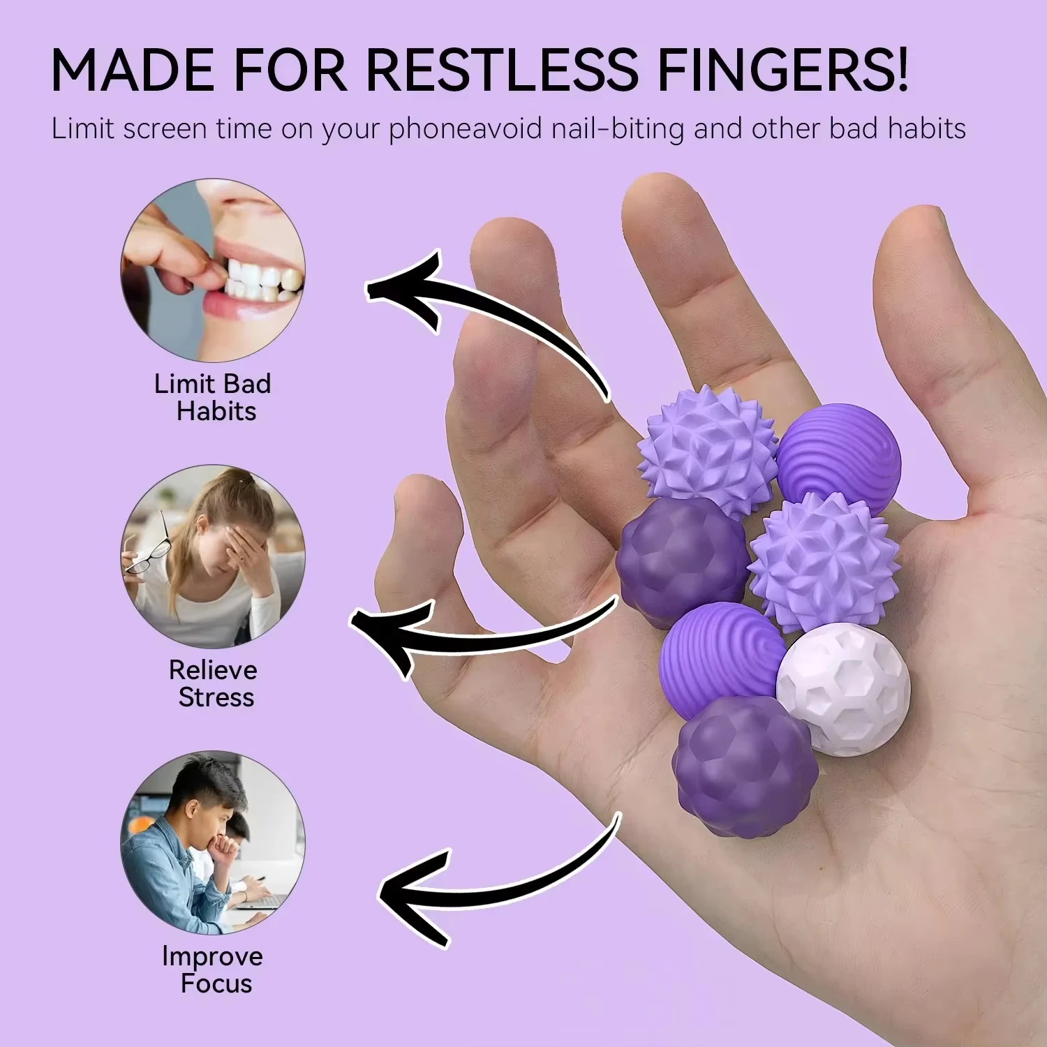 4/8pcs Magnetic Toy EDC Anti Stress Relief Toys Fidgeting Antistress Anxiety Sensory Toy Magnet balls for Adult Kids Autism ADHD thumbnail 2