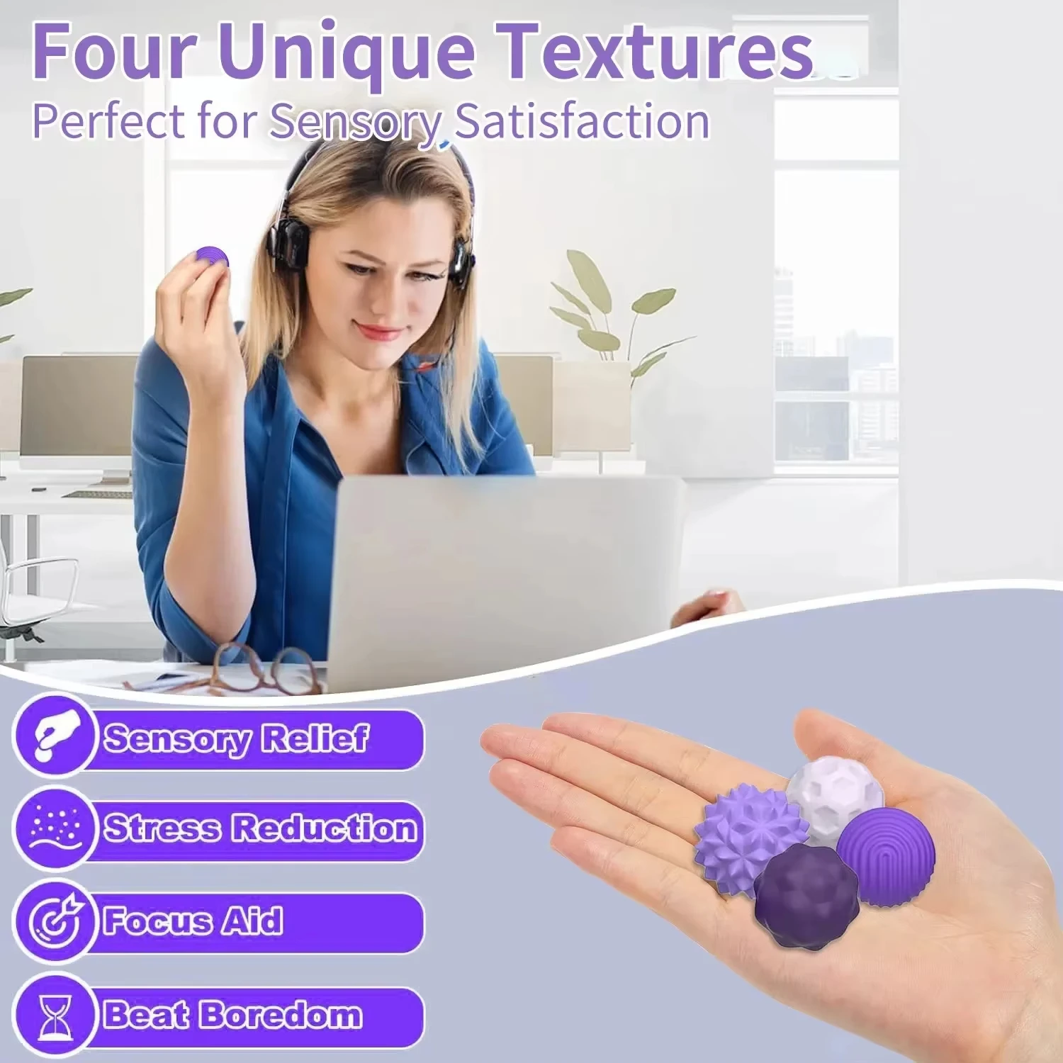 4/8pcs Magnetic Toy EDC Anti Stress Relief Toys Fidgeting Antistress Anxiety Sensory Toy Magnet balls for Adult Kids Autism ADHD thumbnail 3