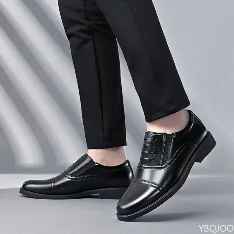 Large Size Fashionable Men's Daily Comfortable Business Office Formal Shoes Low Cut Round Toe Multifunctional Men's Wedding Shoe thumbnail 3
