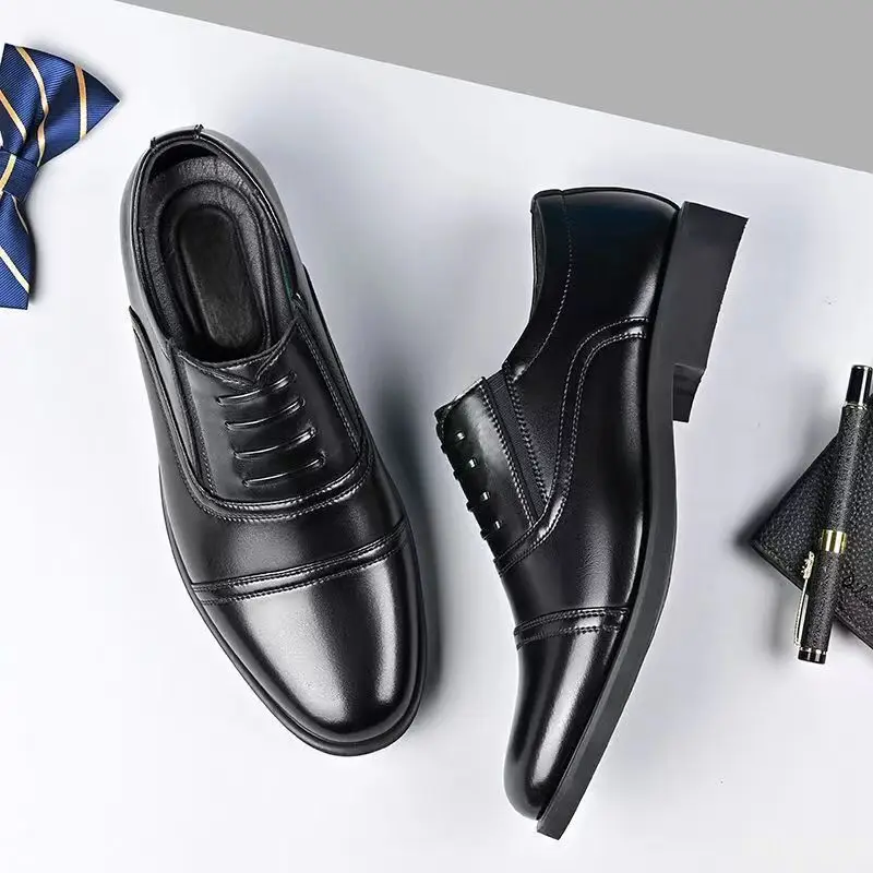 Large Size Fashionable Men's Daily Comfortable Business Office Formal Shoes Low Cut Round Toe Multifunctional Men's Wedding Shoe thumbnail 6