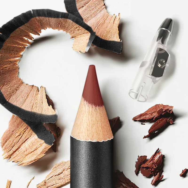 Waterproof Long Lasting Matte Lipliner Pencil Red Contour Tint Lipstick Non Stick Cup Moisturising Lip Makeup 12 Colors thumbnail 3