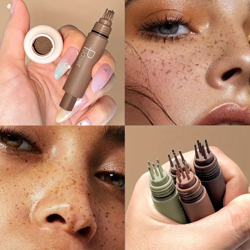 Natural Nude Makeup Fake Freckles Pen Waterproof Long Lasting Light Coverage Freckle Stamp for Women thumbnail 2