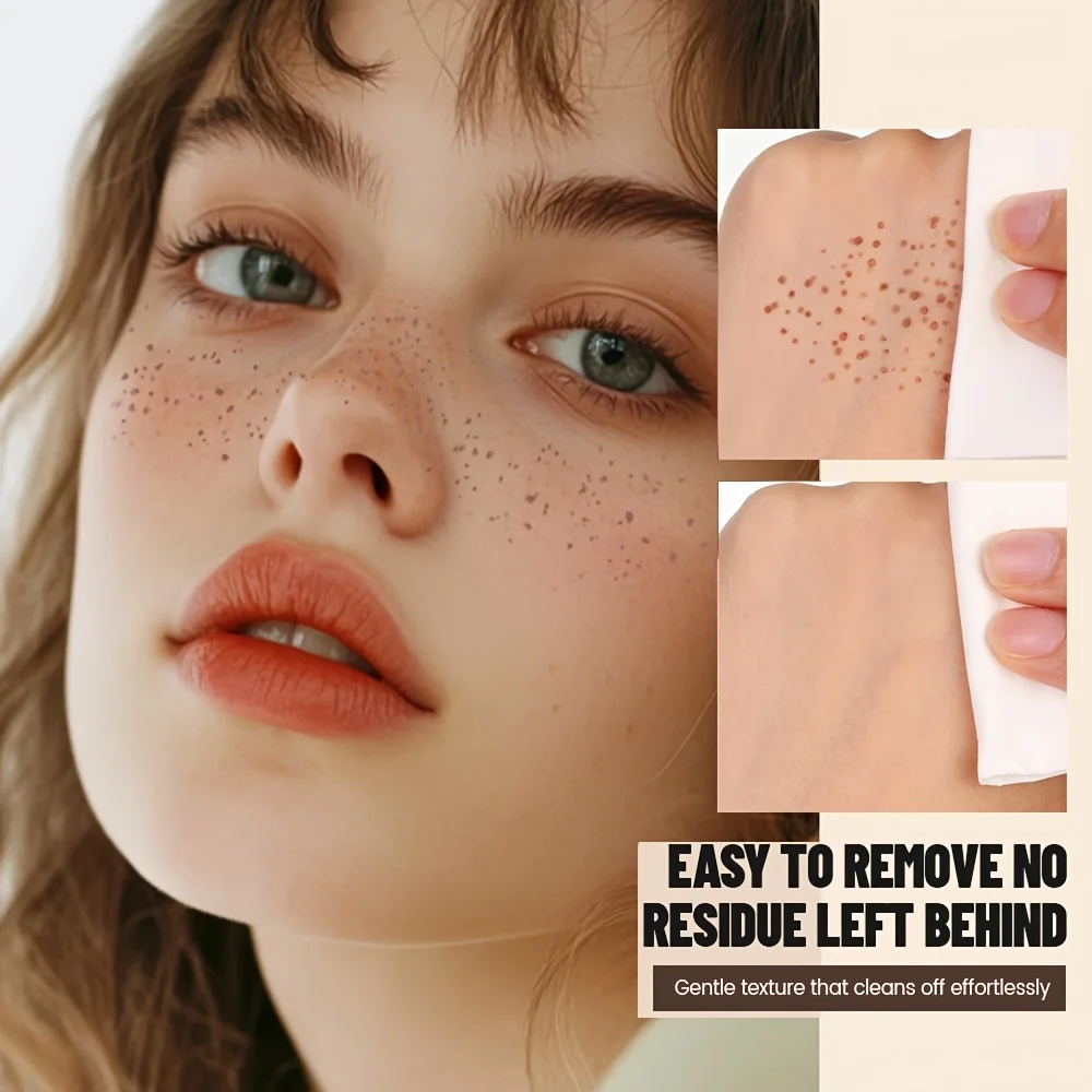 Natural Nude Makeup Fake Freckles Pen Waterproof Long Lasting Light Coverage Freckle Stamp for Women thumbnail 3