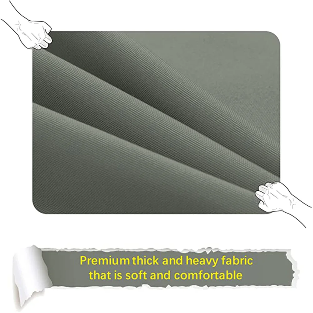 10-Size Patio Chair Cushion Covers - Windproof Water-Resistant, Replacement Slipcovers thumbnail 2