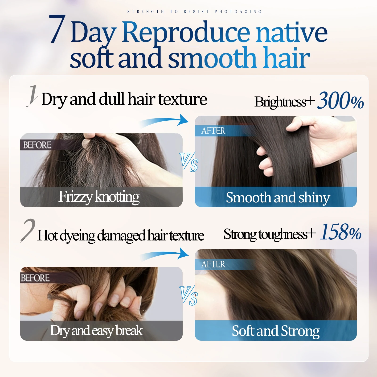 Keratin 500ml Conditioner Hair Mask for Hair Damage Restore Caviar Mask Shampoo for Dry Hair Anti Frizz Treatment Moisturizing thumbnail 4