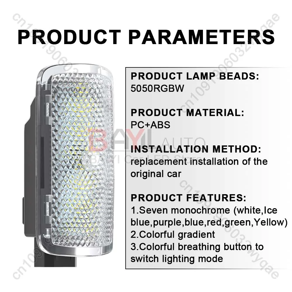 Customized for Toyota car door welcome light, Car door opening dynamic welcome atmosphere floor light,Car warning lighting thumbnail 6