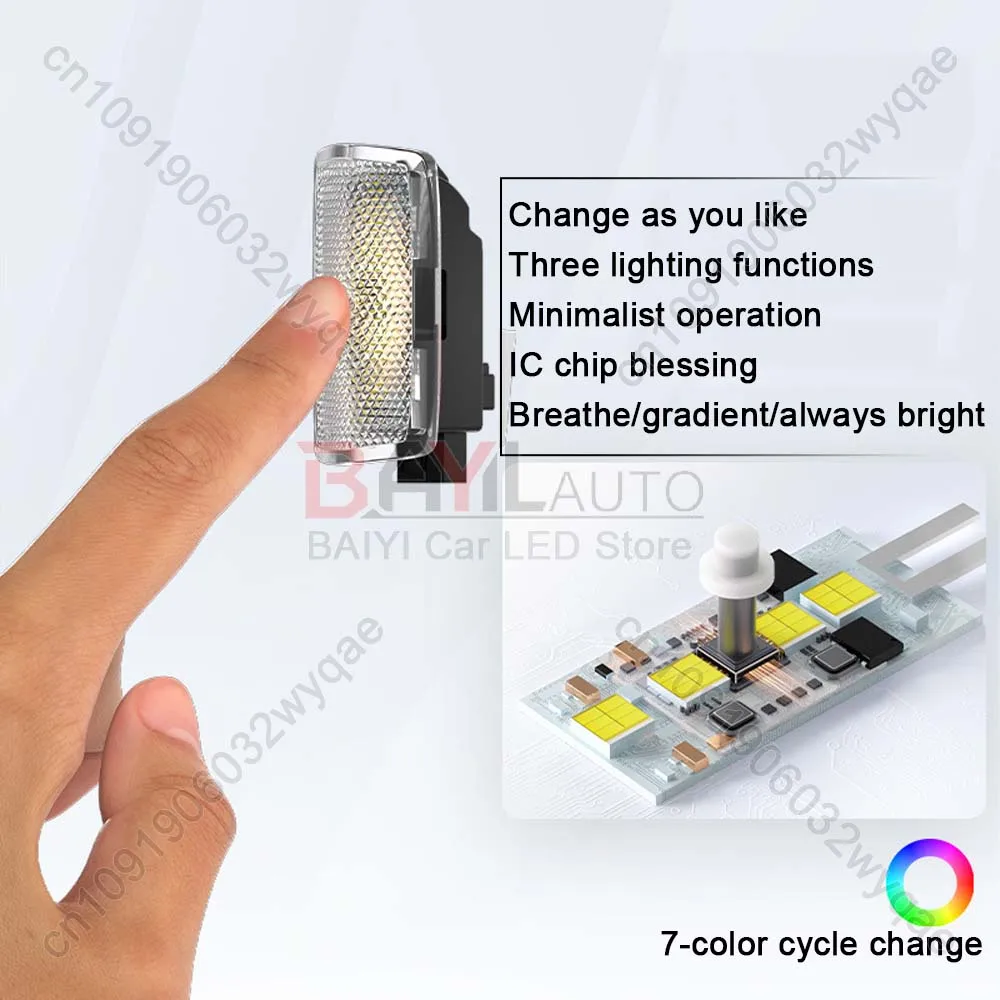 Customized for Toyota car door welcome light, Car door opening dynamic welcome atmosphere floor light,Car warning lighting thumbnail 4