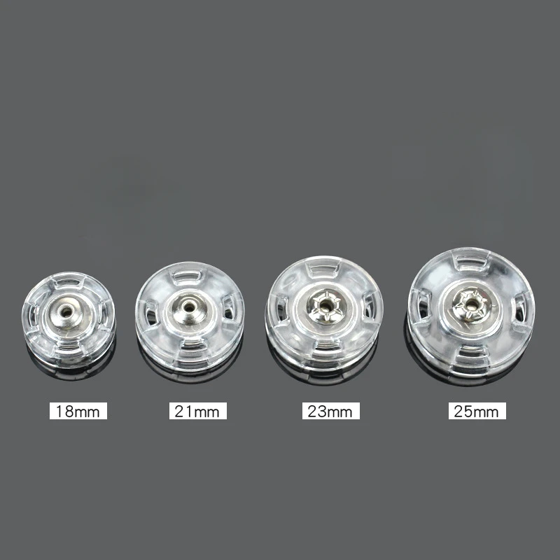 10 pieces of hidden snap buttons for sweaters and coats, transparent buttons, DIY clothing accessories thumbnail 2