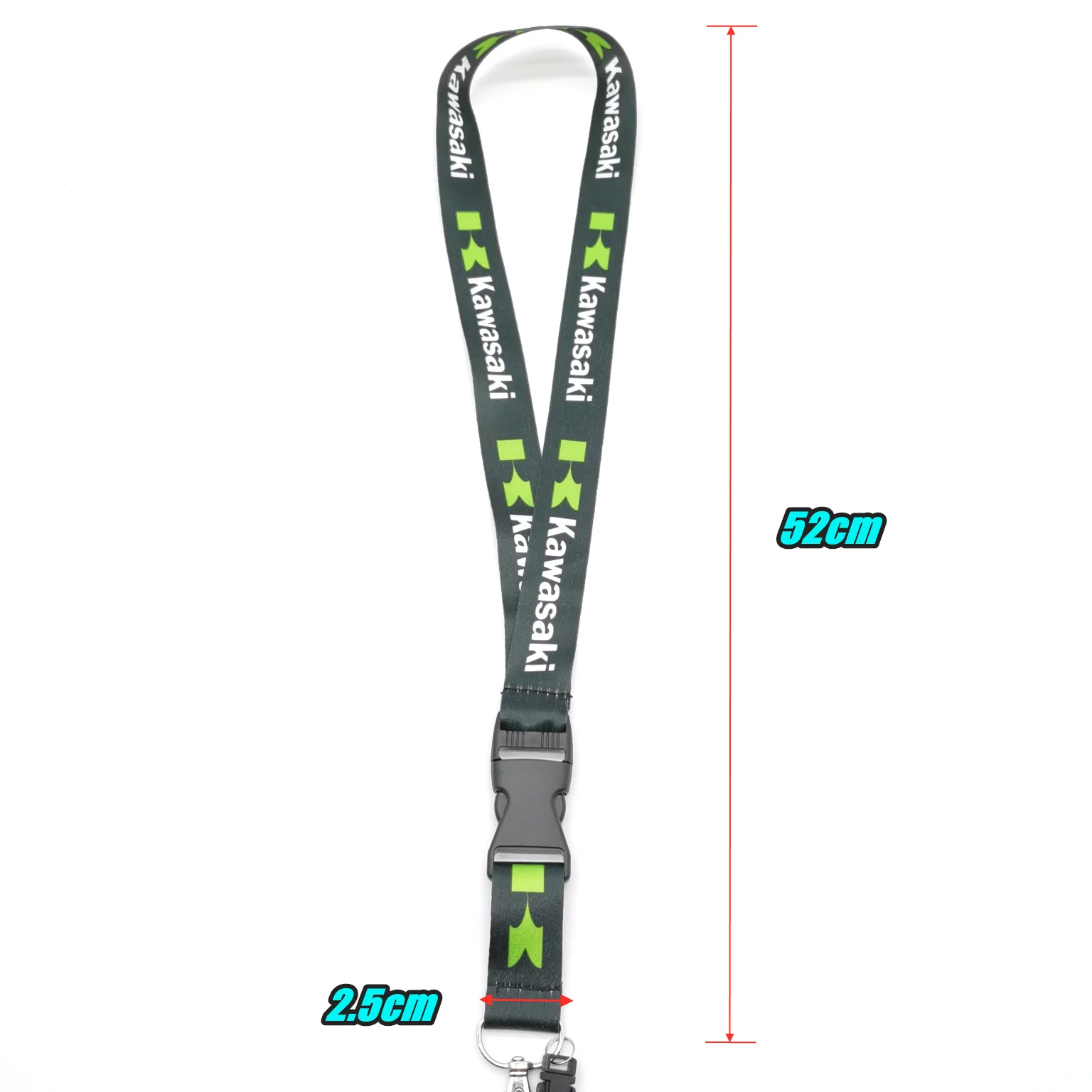 ID Card Pass Lanyard Motorcycle Car Keychain Lanyard Hanging Strap Key Holder Key Ring For Kawasaki Ninja Z900 Z400 ZX25R ZX12R thumbnail 2