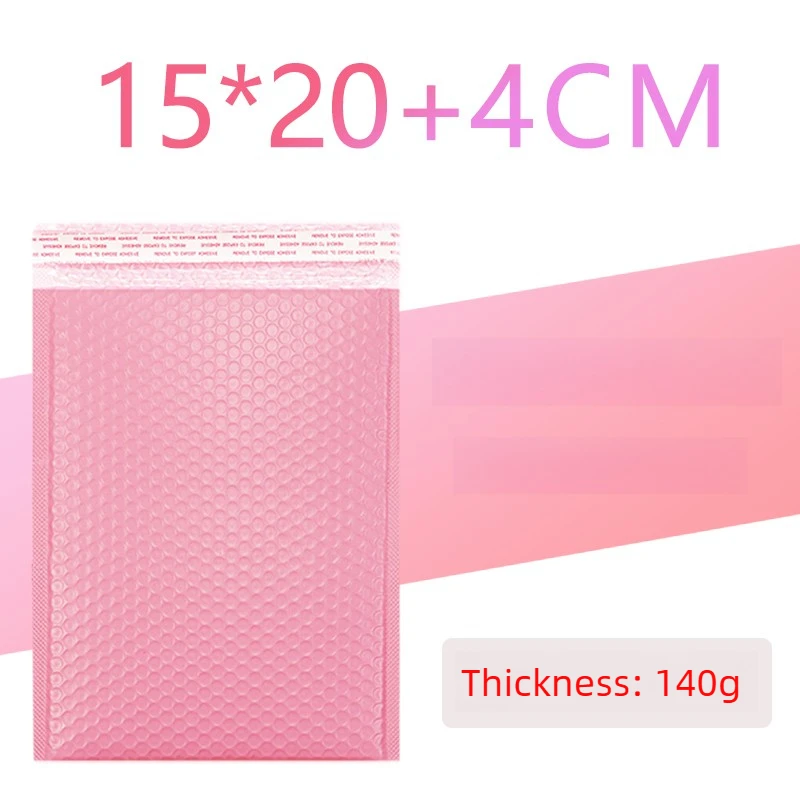 100/1 PCS Pink Poly Bubble Mailers Padded Envelopes Self Seal Padded Envelopes Gift Bags Packaging Envelope School Supplies thumbnail 3