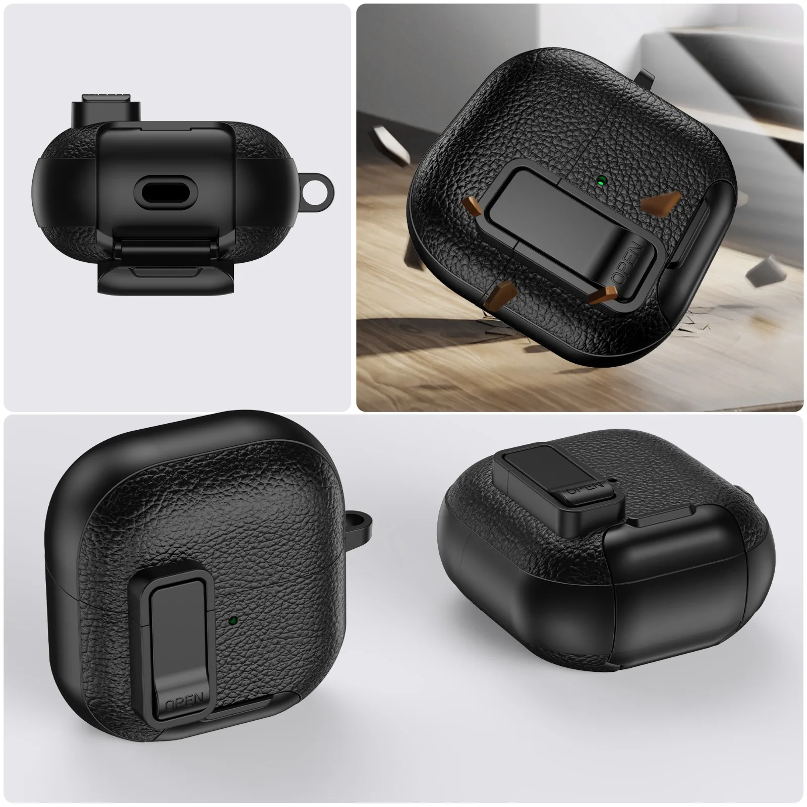 With Phone Holder  Case For Huawei FreeClip 2 Earclip Headphones Cover For Huawei Free Clip 2 Bluetooth Earphones Hook thumbnail 5