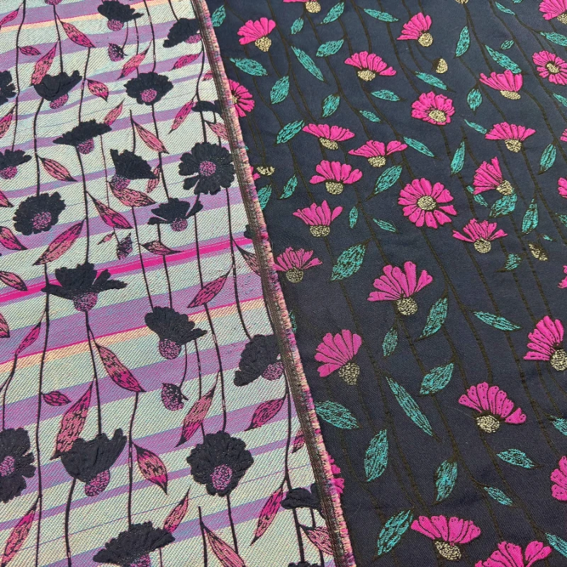Vintage Jacquard Fabric Handmade Sewing DIY Home Textured Suit Dress Coat Set Home Decor Designer Decoration Crafts Materials thumbnail 4