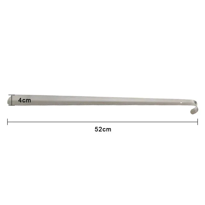 52cm Extra Long Stainless Steel Silver Metal Shoehorn Shoe Lifter Aid Slip-On Shoe Pulling Tool for Easy Shoe Removal thumbnail 6