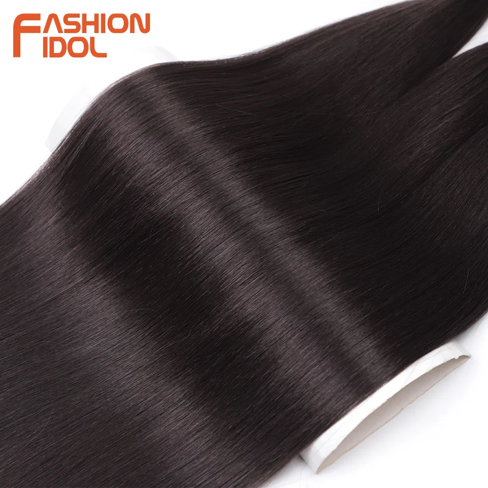 FASHION IDOL 28inch 300g/3Pcs Ariel Straight Pony Hair Crochet Braids Hair Synthetic Braiding Hair Soft Crochet Hair Extensions thumbnail 6