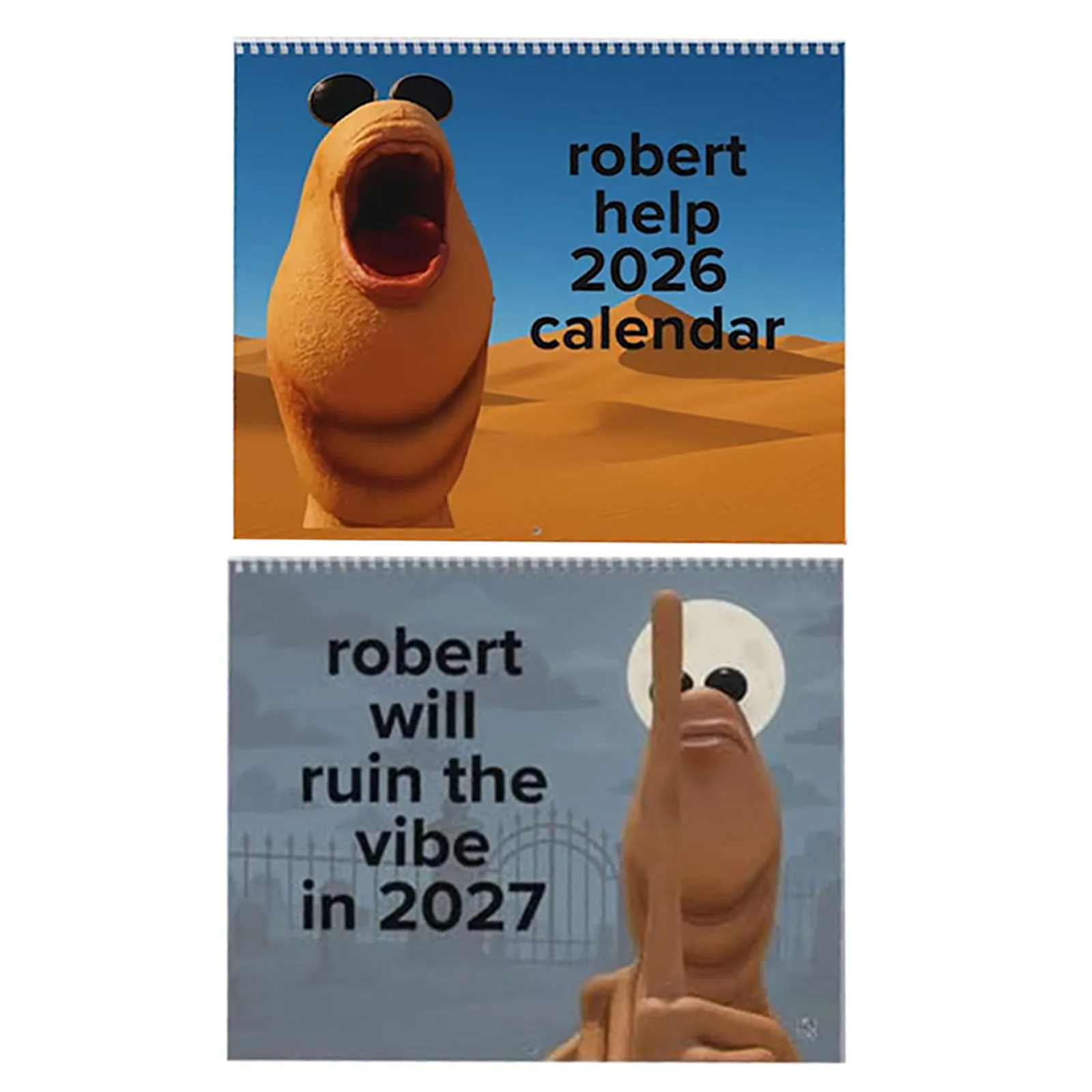 Marcus The Worm 2026 Wall Calendar Robert The Worm Funny Meme-Inspired Calendar Monthly Planner Calendars for Home Office School