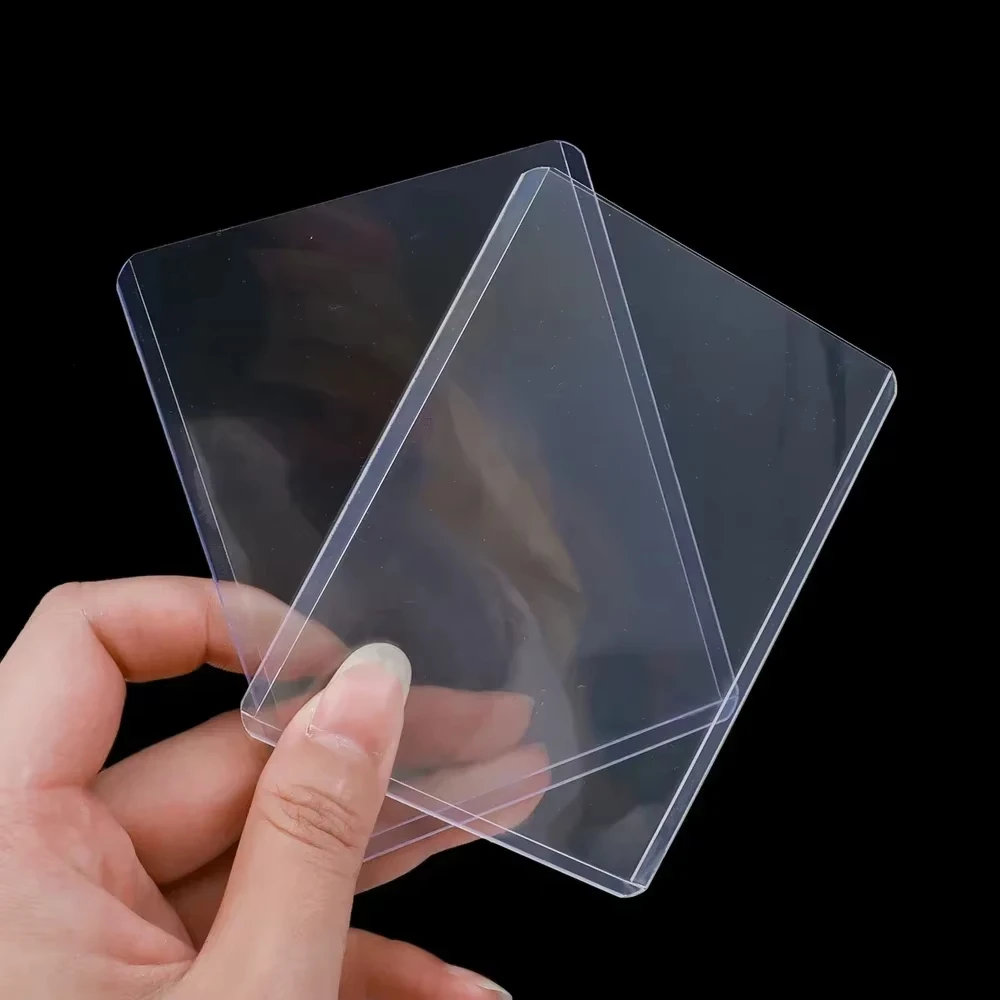 1/25/50Pcs Transparent Korean Kpop Card Sleeve with Protective Film Clear Card Holder Idol Photo Game Card Holders Cover 35PT thumbnail 3