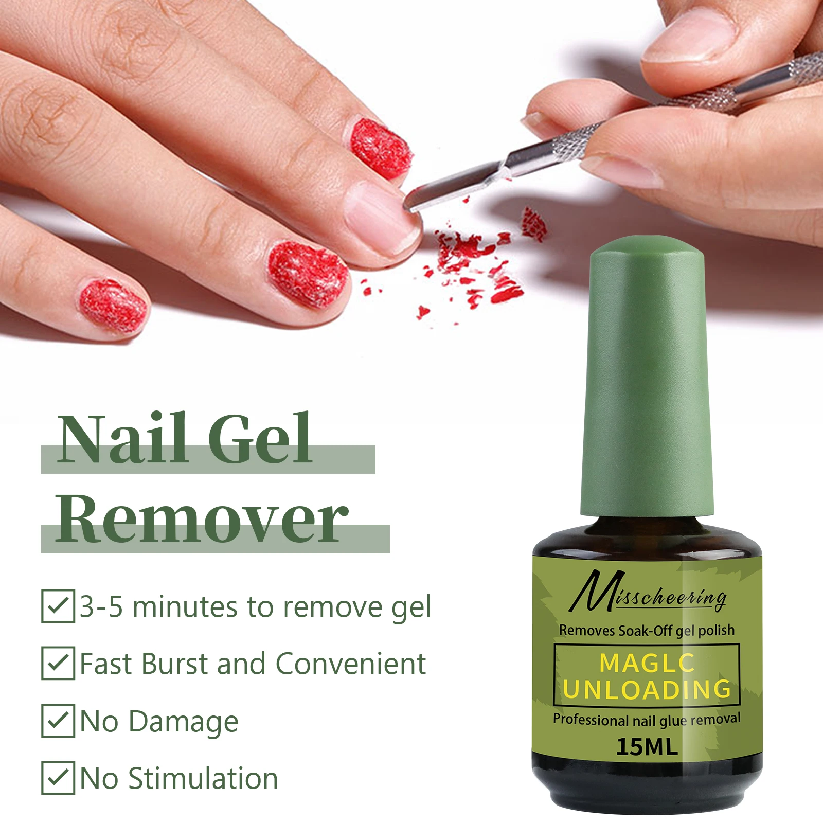 1/3Bottle 15ml Magic Fast Nail Gel Polish Remover Clean UV Soak Off Semi Permanent Varnish Nail Art Removal Tools Manicure thumbnail 3