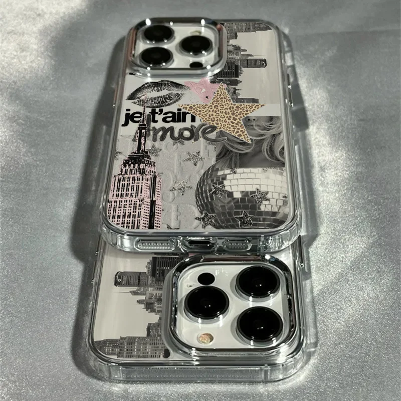 Trendy Leopard Print Star Patchwork Phone Case for iPhone 17 Cases iPhone Air 16 15 14 13 12 11Pro Max 16E XS XR X 7 8Plus Cover thumbnail 2