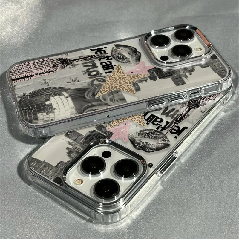 Trendy Leopard Print Star Patchwork Phone Case for iPhone 17 Cases iPhone Air 16 15 14 13 12 11Pro Max 16E XS XR X 7 8Plus Cover thumbnail 3