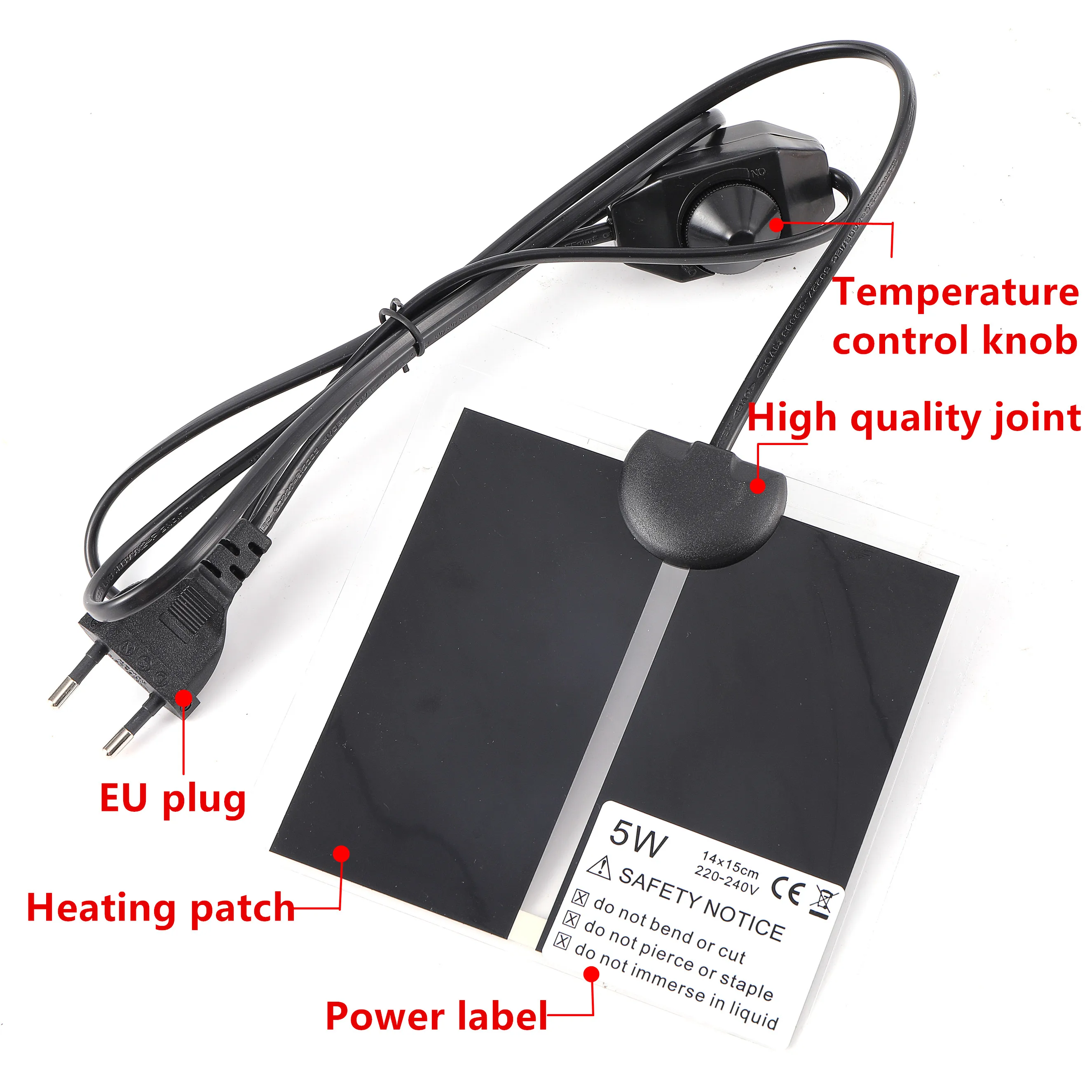 5-45W Reptile Heat Mat Plants Warmer Heating Pad with Temperature Control Indoor Garden Greenhouse Thermostat Waterproof Heater thumbnail 2