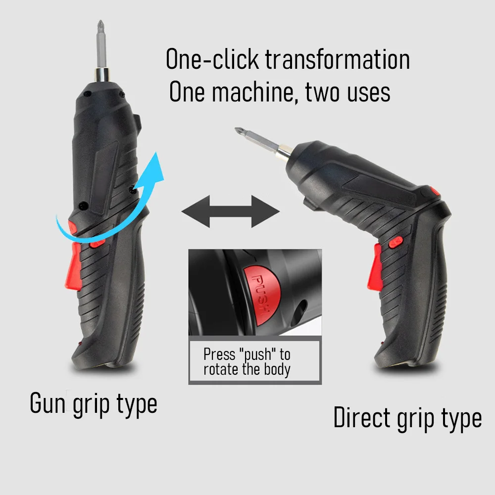 47 PCS 3.6V Electric Screw Driver Rechargeable Household Lithium Electric Drill LED Lighting Electric Power Screwdriver Set thumbnail 5