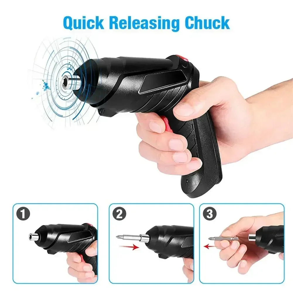 47 PCS 3.6V Electric Screw Driver Rechargeable Household Lithium Electric Drill LED Lighting Electric Power Screwdriver Set thumbnail 2