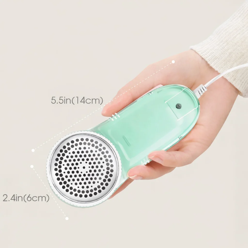 Portable Electric Fabric Shaver - Professional Lint Remover & Fuzz Trimmer for Clothes, Household Use with Sharp Blade and Brush thumbnail 6