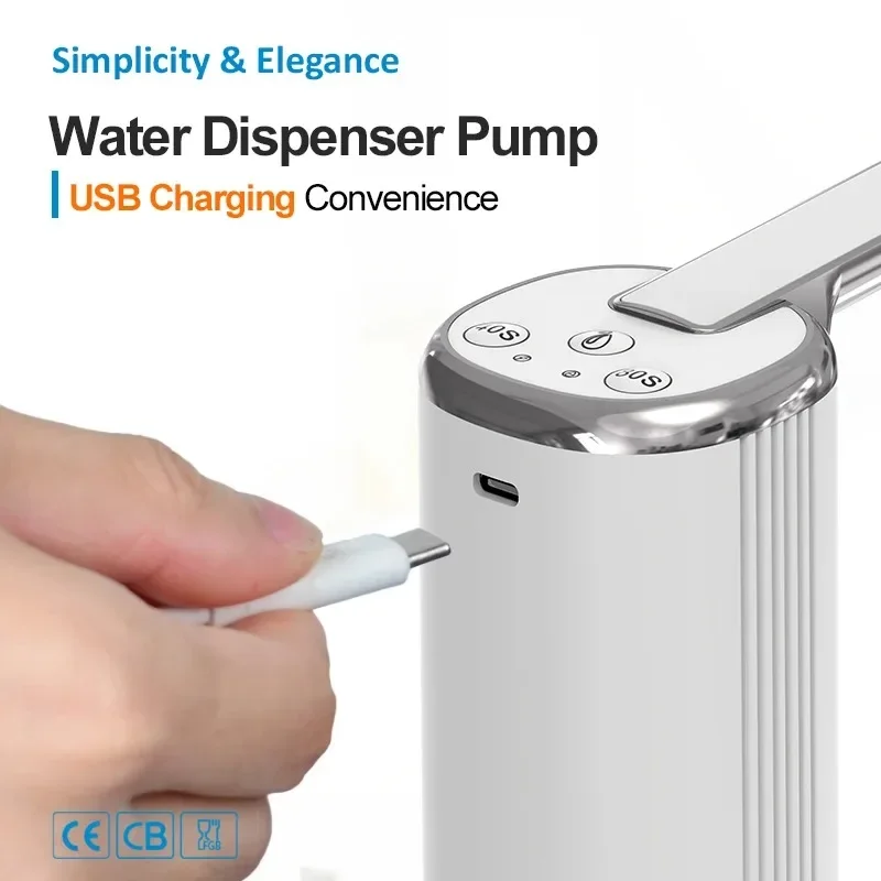 Water Dispensers Foldable Water Bottle Pump Automatic Dispenser Pump Button Control Portable Electric Water Dispenser for Home thumbnail 3