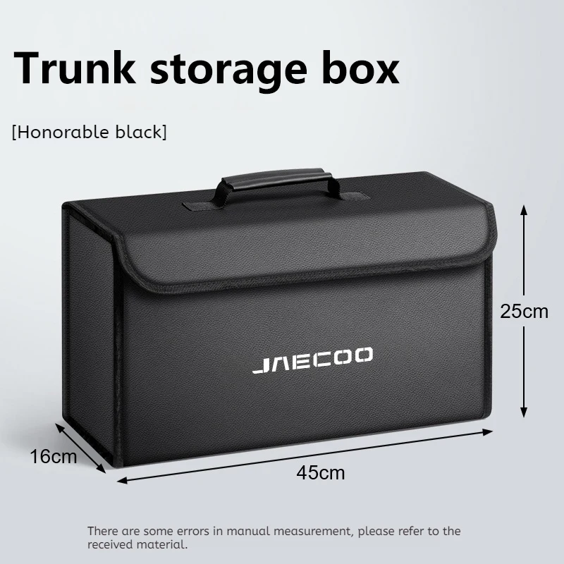 Car Leather  Trunk Storage Box Foldable Carbon Fiber For CHERY JAECOO J7 J8 J5 2023 2024 2025 Auto Organizer Bag Accessories thumbnail 4