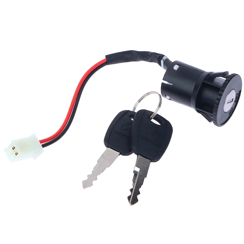 Wires Ignition Switch with 2 Keys On-Off Lock for Electrical Scooter ATV Pocket Bikes Motorcycle Motorbike ATV Quad Bike thumbnail 3