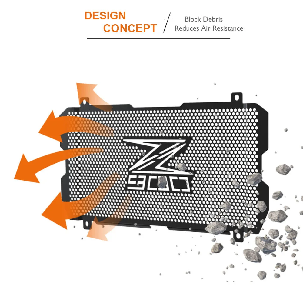 For Kawasaki Z 900 2017 2018 2019 2020 2021 2022 Motorcycle Radiator Cover Grill Protection For Z900 2023 2024 2025 Grille Guard thumbnail 4