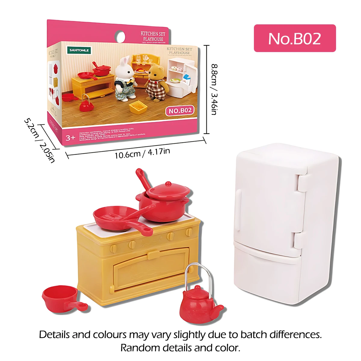 1:12 Forest Family Dollhouse Furniture Montessori Miniature Doll House Kitchen Bedroom Bathroom Accessories For Girl Gifts thumbnail 4